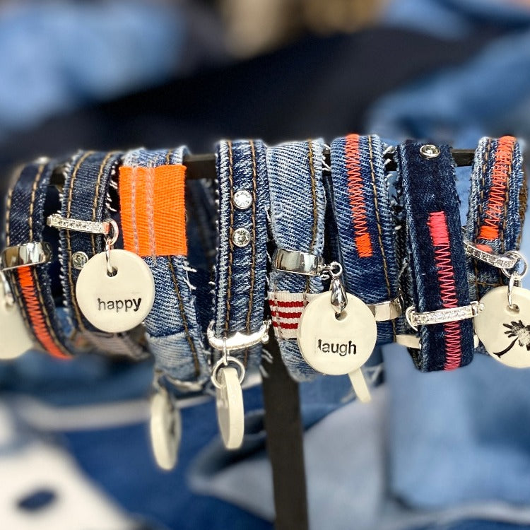 Denim Cuff Bracelet