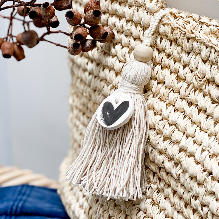Cotton Tassel heart