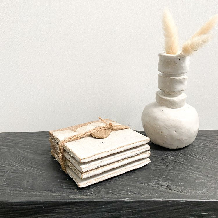 Ceramic Grit Coasters Square