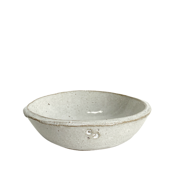 Handmade ceramic grit bowl medium