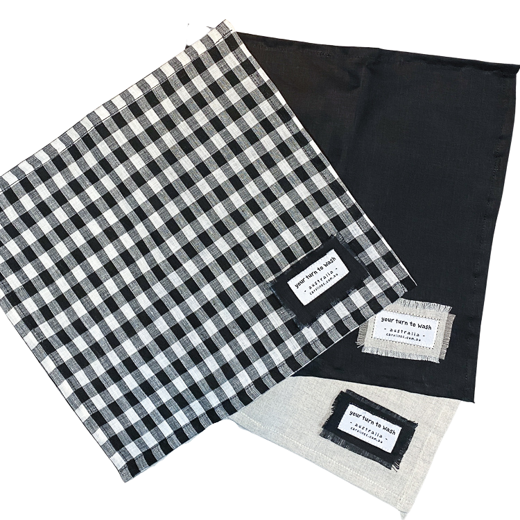 Linen Wash Cloth 'your turn to wash'