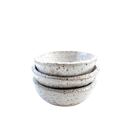 Handmade ceramic grit bowl small