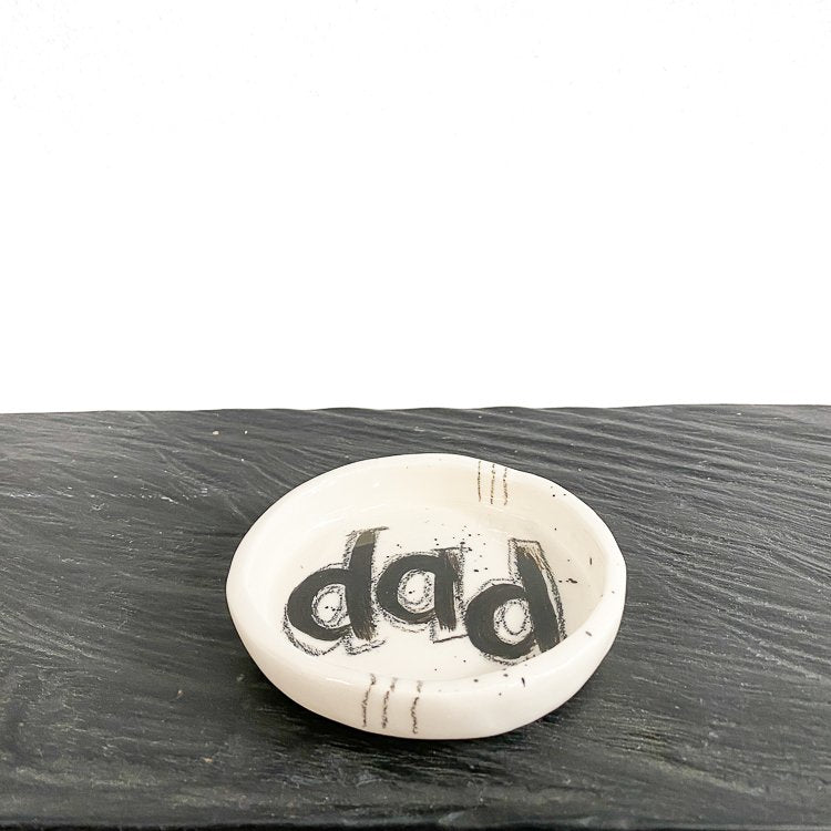 Handmade Ceramic dish 'dad'