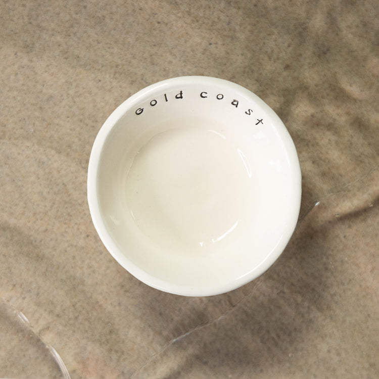 Ceramic Handmade Little Bowl Location top inside edge