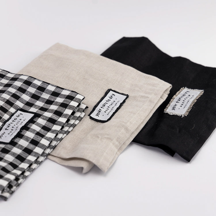 Linen Tea Towel 'your turn to dry'