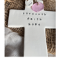 Handmade ceramic cross 'strength faith hope '