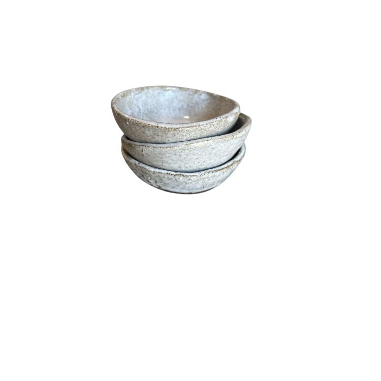 Handmade ceramic grit bowl small
