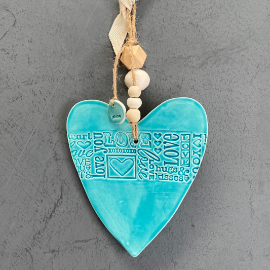 672 Turquoise Heart (only 1 available)