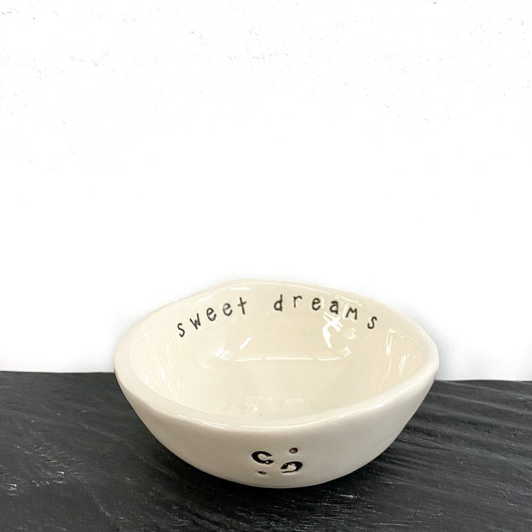 Hand made ceramic little bowl 'sweet dreams'