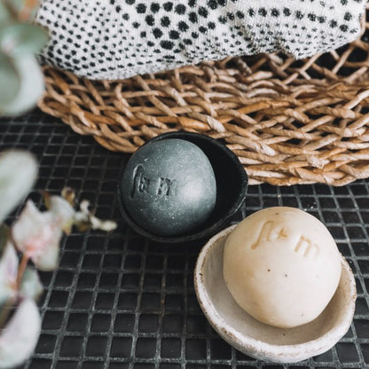 Ceramic gift for mum - Grit bowl + soap ball