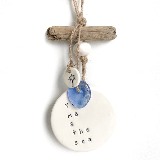 Ceramic Quote Wall Hanging 'you, me & the sea'