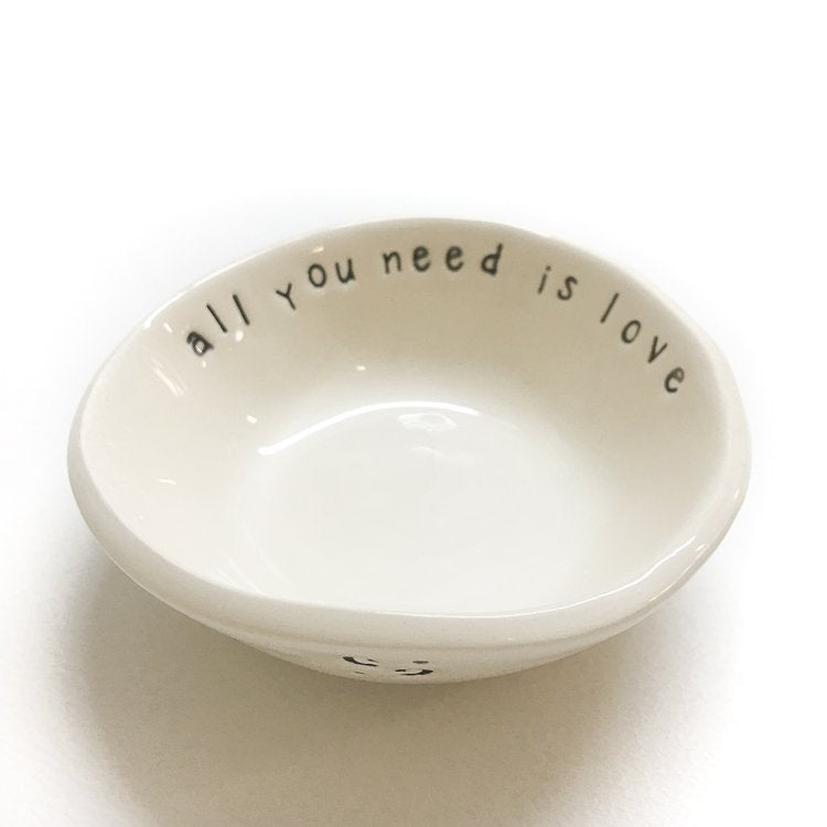 Ceramic little bowl 'all you need is love'