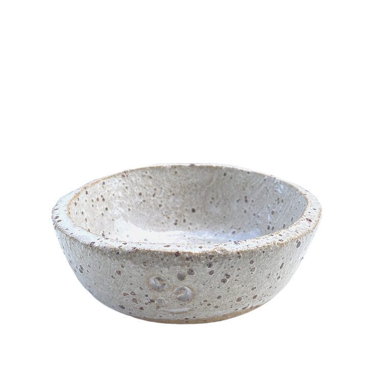 Handmade ceramic grit bowl small