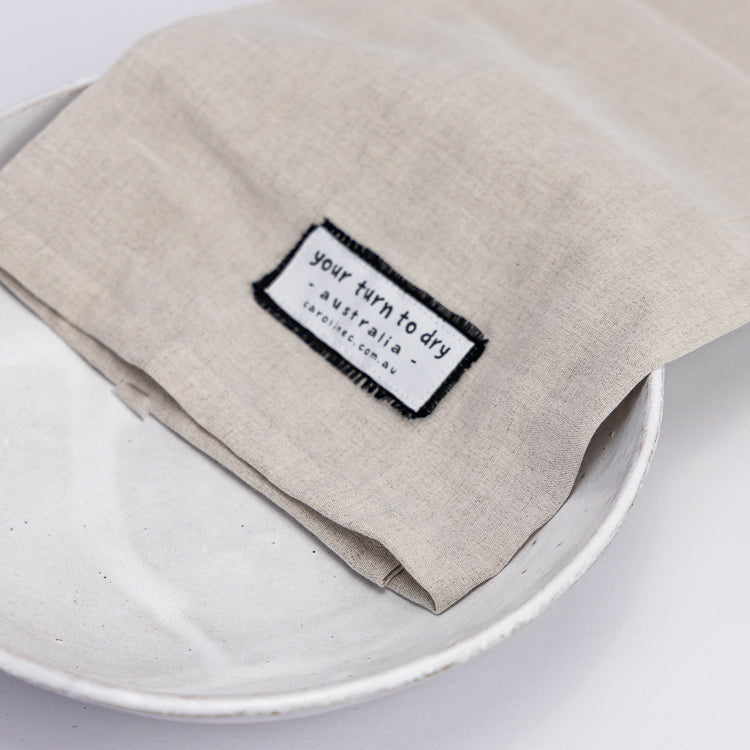 Linen Tea Towel 'your turn to dry'